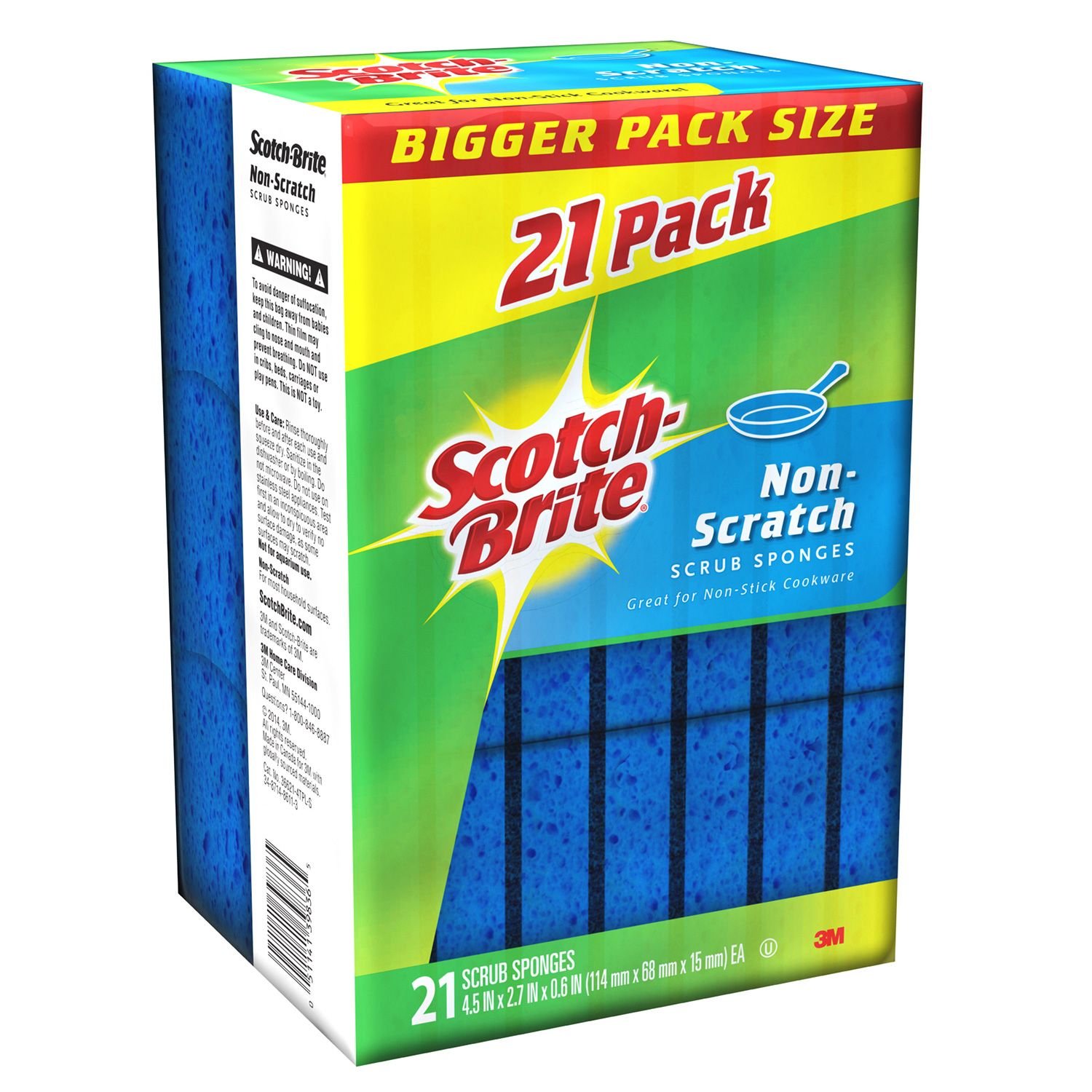 Scotch-Brite 21 Pack Non-Scratch Scrub Sponges