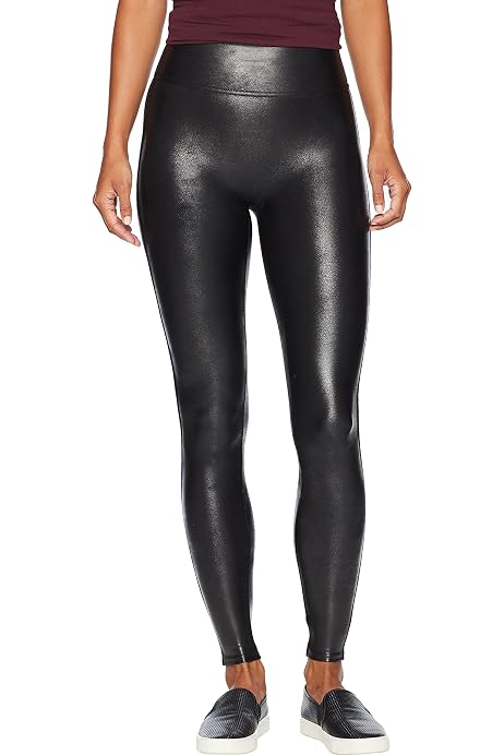 SPANX Faux Leather Leggings Black 1X 