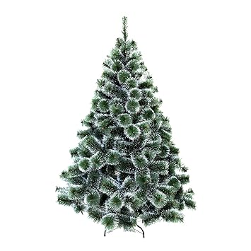 HENGMEI PVC Weihnachtsbaum Tannenbaum Christbaum Grün künstlicher mit Metallständer ca. Spitzen Lena Weihnachtsdeko (Grüne Ta