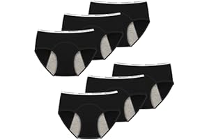 Nalwort Teen Girls Period Panties Cotton Leakproof Menstrual Underwear for First Period Starter
