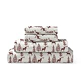 Brielle Home Flannel Sheet Set Cotton Soft Warm