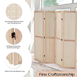 Haddockway 4 Panel Pegboard Display 5 Ft Folding