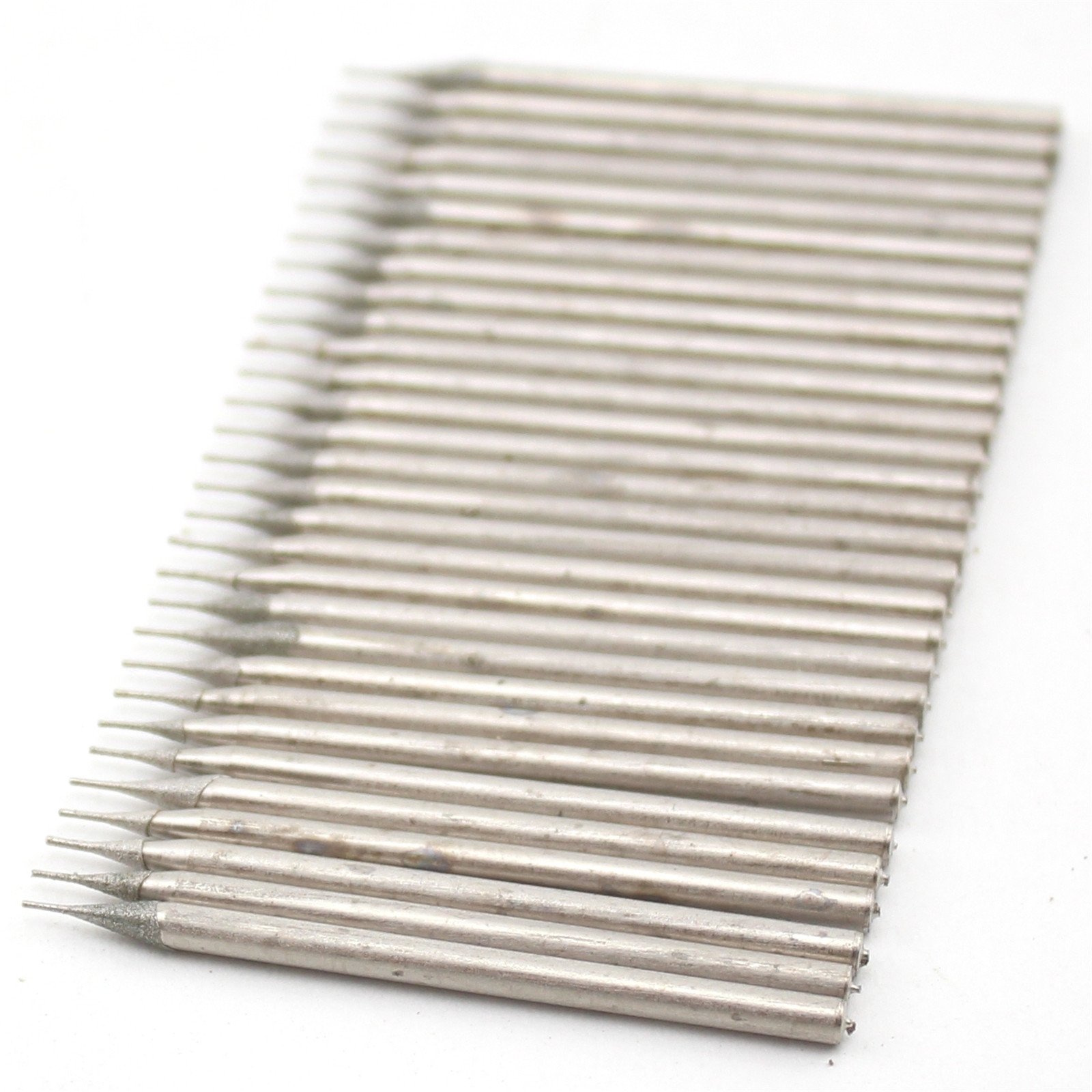 ILOVETOOL 0.5mm Diamond Jewelry Drill Bits Carving Bur Tools for Stone Pack of 30Pcs
