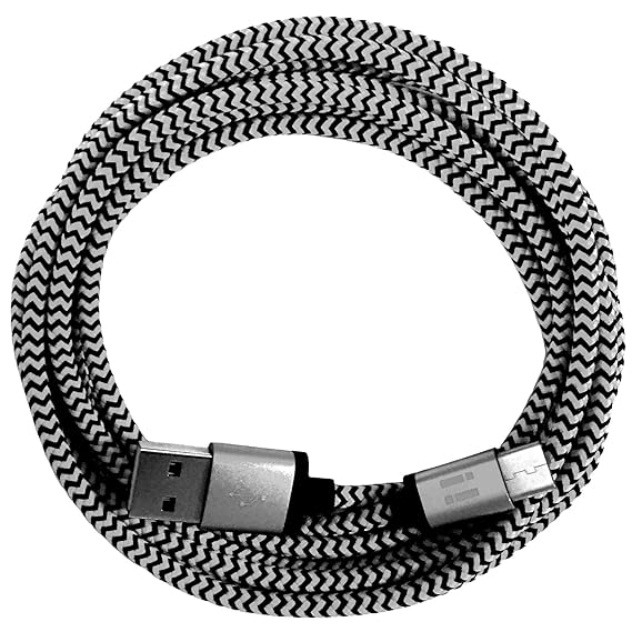 321ElectroniX® 1m Premium Nylon USB-C Typ C 3.1 Ladekabel Datenkabel kompatibel mit [Nexus 5X, Nexus 6P, OnePlus 2, OnePlus 3