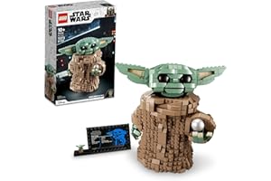 LEGO Star Wars: The Mandalorian Series The Child 75318 - Baby Yoda Grogu Figure, Building Toy, Collectible Room Decoration for Boys and Girls, Teens, with Minifigure and Nameplate, Gift Idea