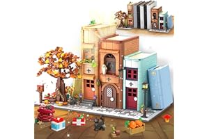Magic Bookends Building Set, for BookNook Building Bookshelf Insert Decoration, Bookcase Miniature House Model Building for A