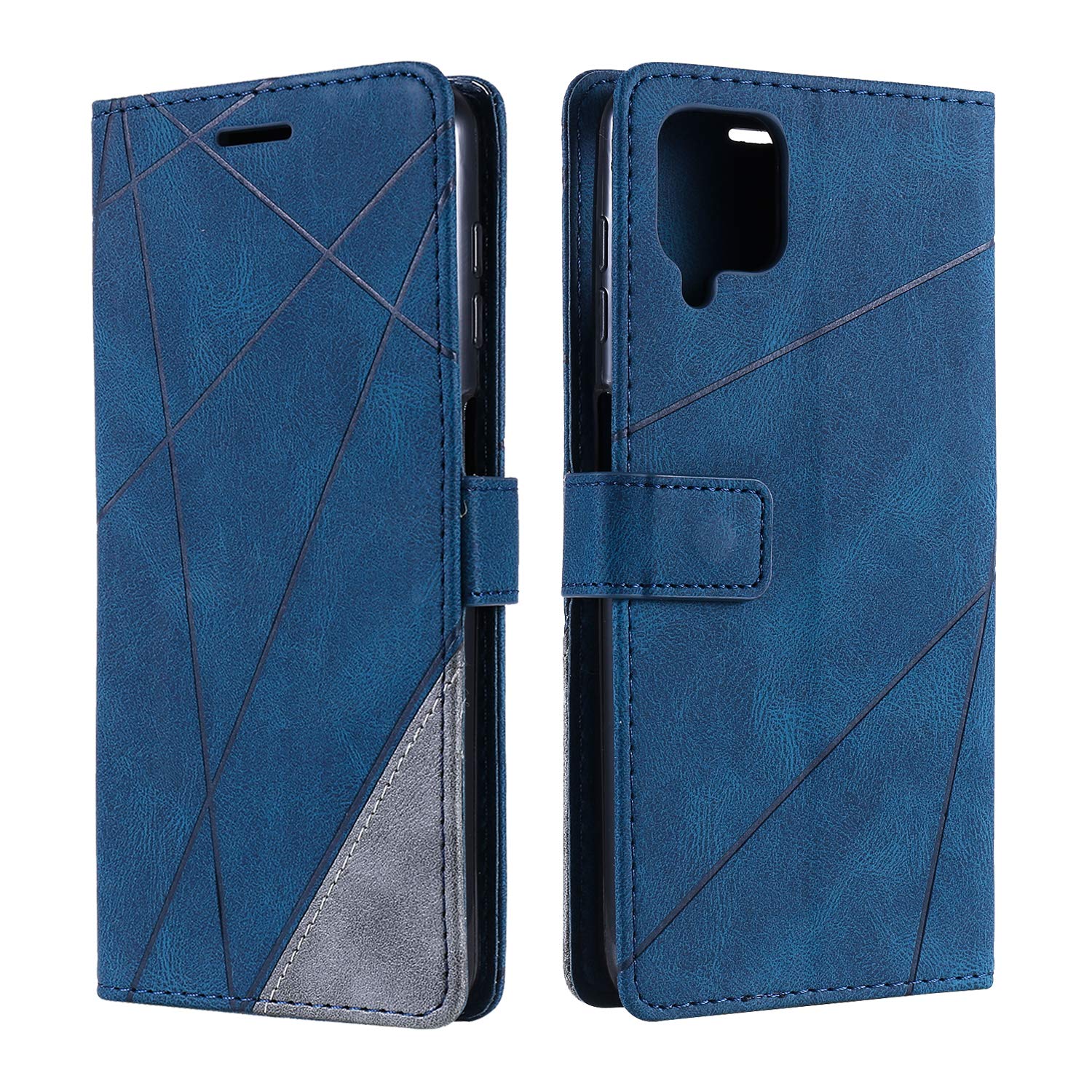SONWO Galaxy A22 4G/Galaxy M32 Case, PU Leather Wallet Case Cover Magnetic Closure and Flip for Galaxy A22 4G/Galaxy M32, with Magnetic Closure, Blue
