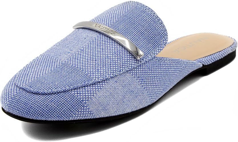 Nautica Women's Labella Mule Slide Backless Slip On LoafersBlue 10