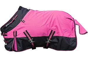 CHALLENGER 60" 1200D Foal Turnout Waterproof Fleece Lined Medium Winter Blanket 519LG02