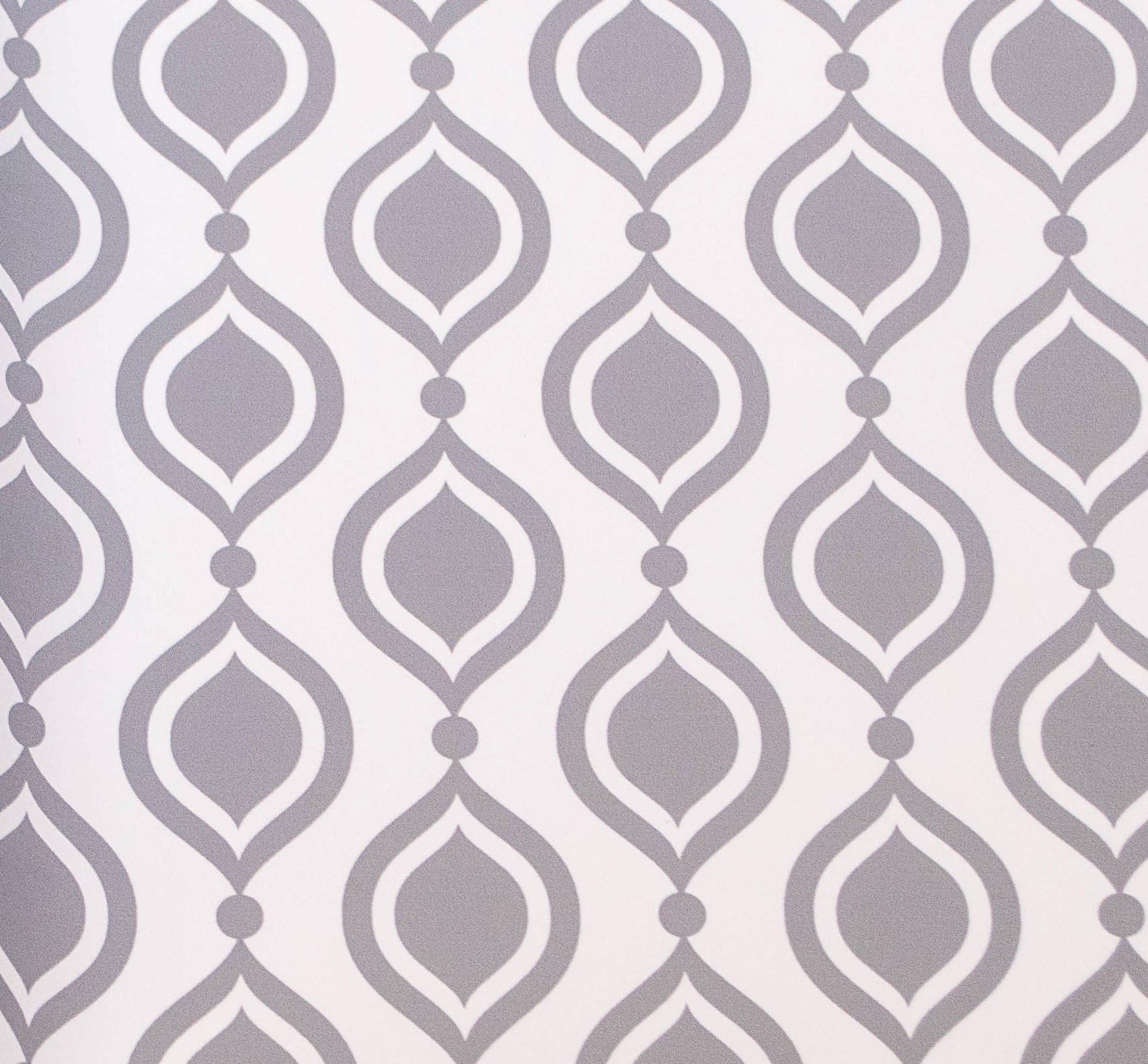 Vidilai Grey White Geometric Patterns suttons Printed Patterned Tissue Wrapping Paper Luxury 5 Sheets