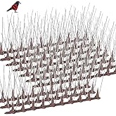 Bird Spikes,16 Pack Stainless Steel Bird Spikes, Bird Repellent Devices Outdoor, Bird Deterrent Spikes for Pigeons and Other 