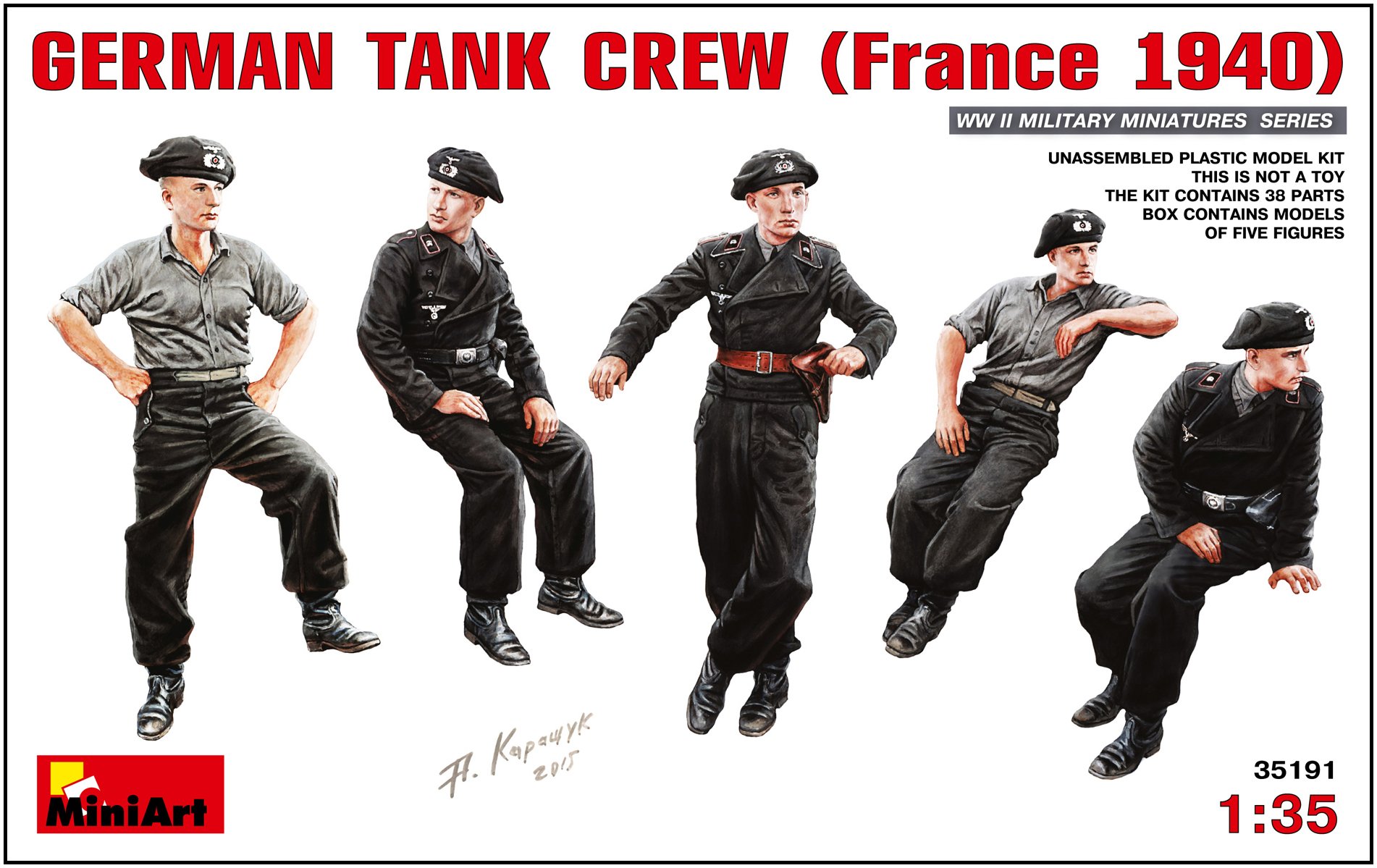 Miniart 1:35 - German Tank Crew (France 1940)