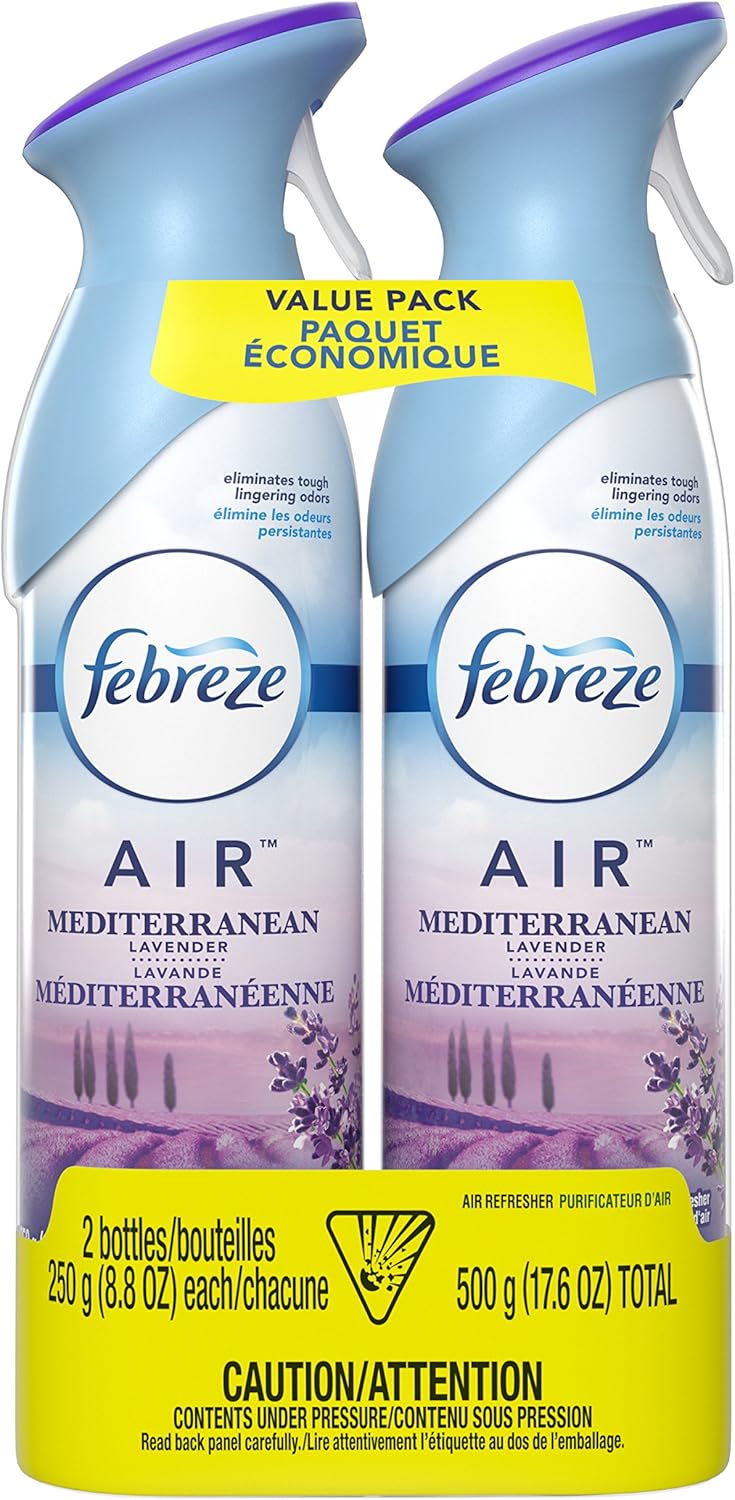 Febreze Air Freshener, Mediterranean Lavender, 250 g Each, 2 Count Amazon.ca Health & Personal