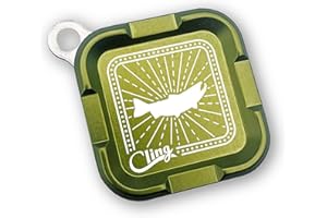 Cling Fishing Products Mag Grab® Mini – Compact Magnetic Fly Holder & Organizer for Anglers (Center of Attention, Deep Green)