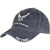 U.S. Air Force Retired Cap. Washed Denim Blue,Denim Blue,One Size Fits Most