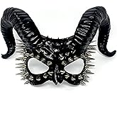 STORM BUY Ram Goat Devil Horns Demon Scary Masquerade Mask For Costume Halloween For Adult