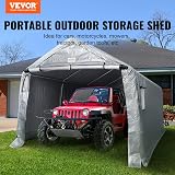 VEVOR 10x15x8ft Outdoor Storage Shed Tent Canopy Carport Heavy Duty Garage view 6