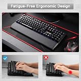 Redragon P037 Meteor L Keyboard Wrist Rest 104 Keys 17.12 x 2.87 x 0.78 in view 5