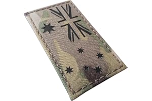 TACTICAL FREAKY Australia Flag Infrared IR 3.5x2 IFF Tactical Morale Fastener Patch (Multicam)