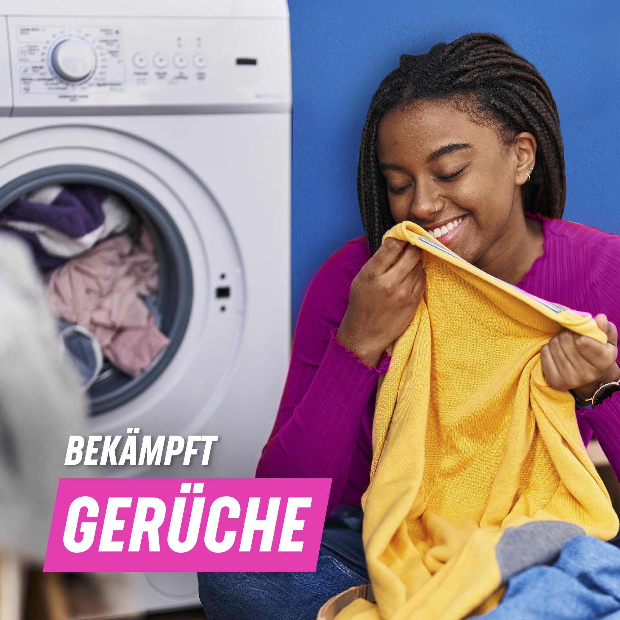 Vanish Oxi Action Pulver Pink – 1 x 1,125 kg – Fleckenentferner und Wäsche-Booster Pulver ohne Chlor – Für bunte Wäsche 6