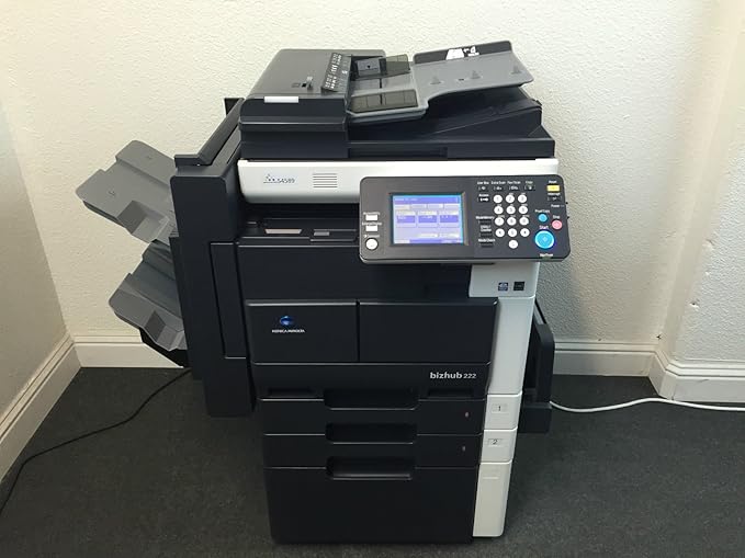 Amazon.com : Konica Minolta Bizhub 222 Copier Printer Scanner Network & Staple Finisher 