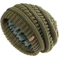 Lilax Chunky Cable Knit Slouchy Beanie Hat - Soft Winter Hat For Men & Women - View #6