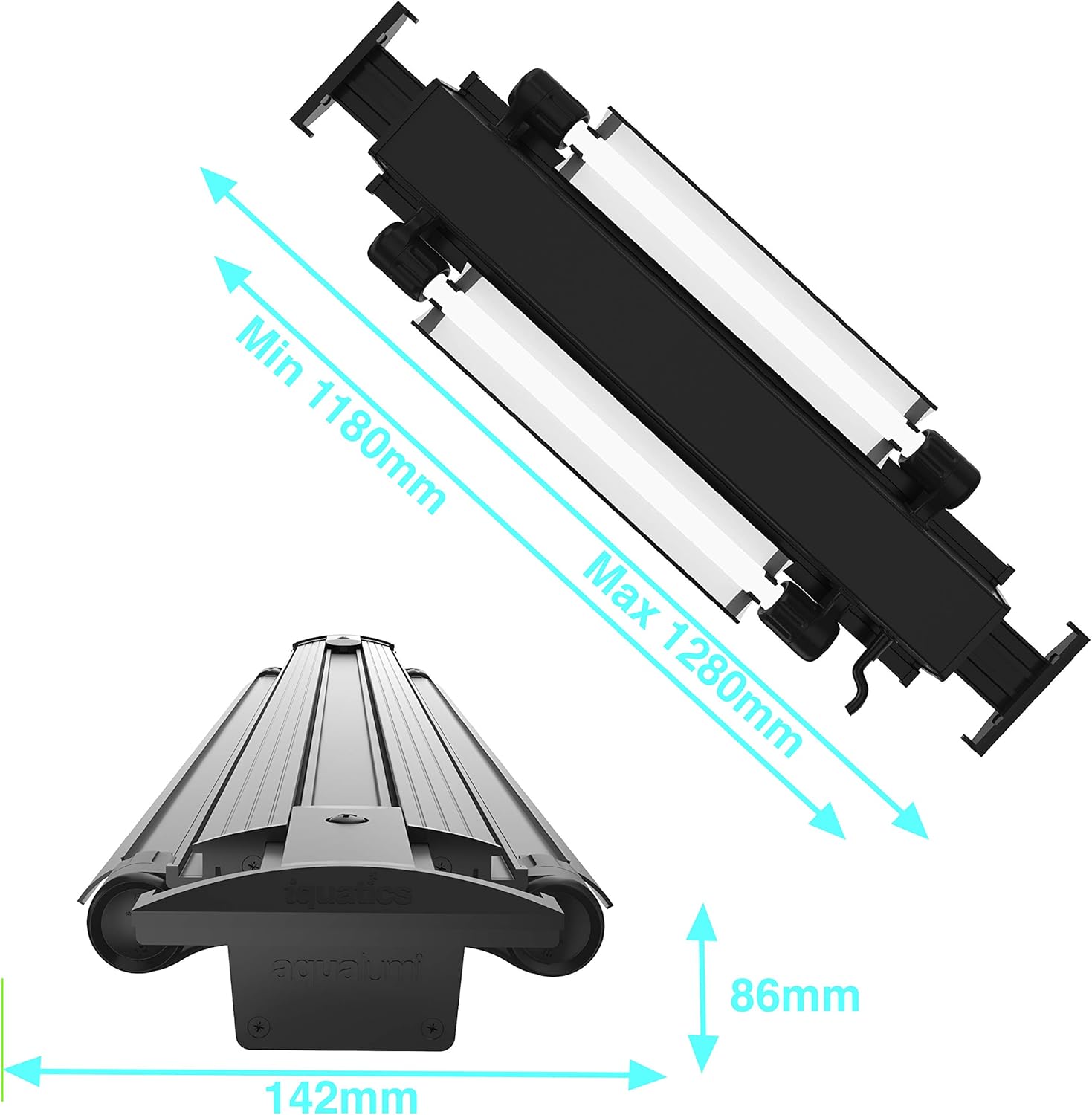 iQuatics 2 Tube 120cm T5 Light Unit - Juwel High Lite Compatible, Rio 240, Rio 350, Vision 260, Panorama 200. Free Bulbs and Reflectors - Image 4