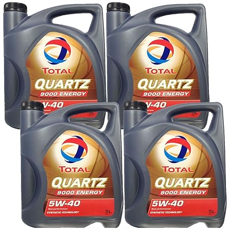 4x 5 Liter (20L) TOTAL Quartz 9000 Energy 5W-40 Motoröl 5W40