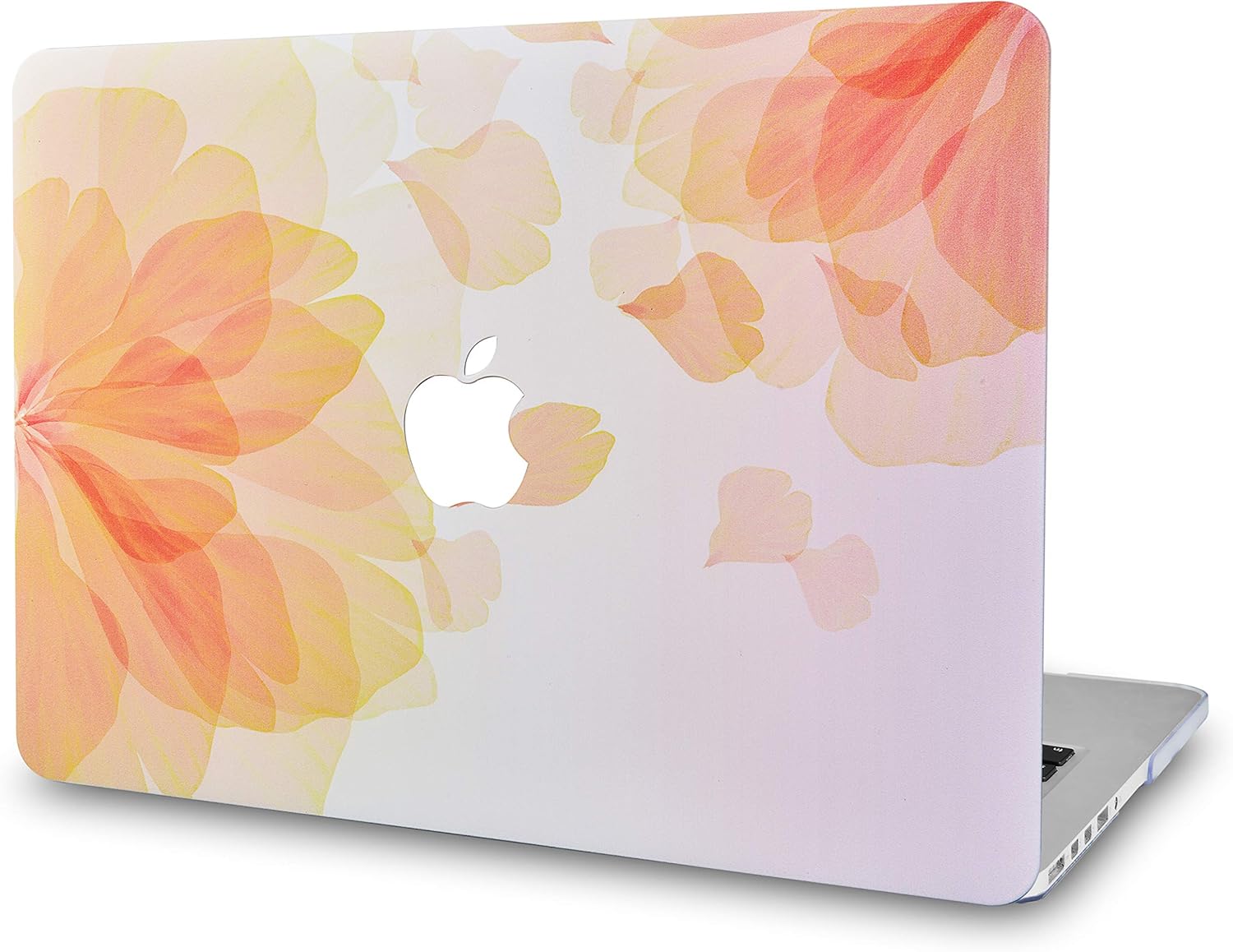 LuvCase Laptop Case for MacBook Pro 13" (2020/19/18/17/16 Release) with/Without Touch Bar A2251/A2289/A2159/A1989/A1706/A1708 Rubberized Plastic Hard Shell Cover (Yellow Flower)