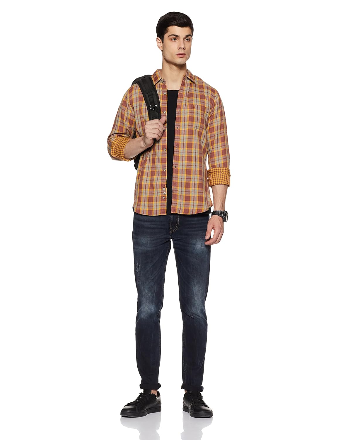 united colors of benetton men's dress shirt