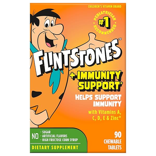 FLINTSTONES, CHILDRENS VITAMINS IMMUNITY SUPPORT, 90 COUNT