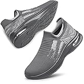 Womens Walking Shoes Slip on Running Shoes Lightweight Workout Gym Shoes Breathable Casual Sneakers