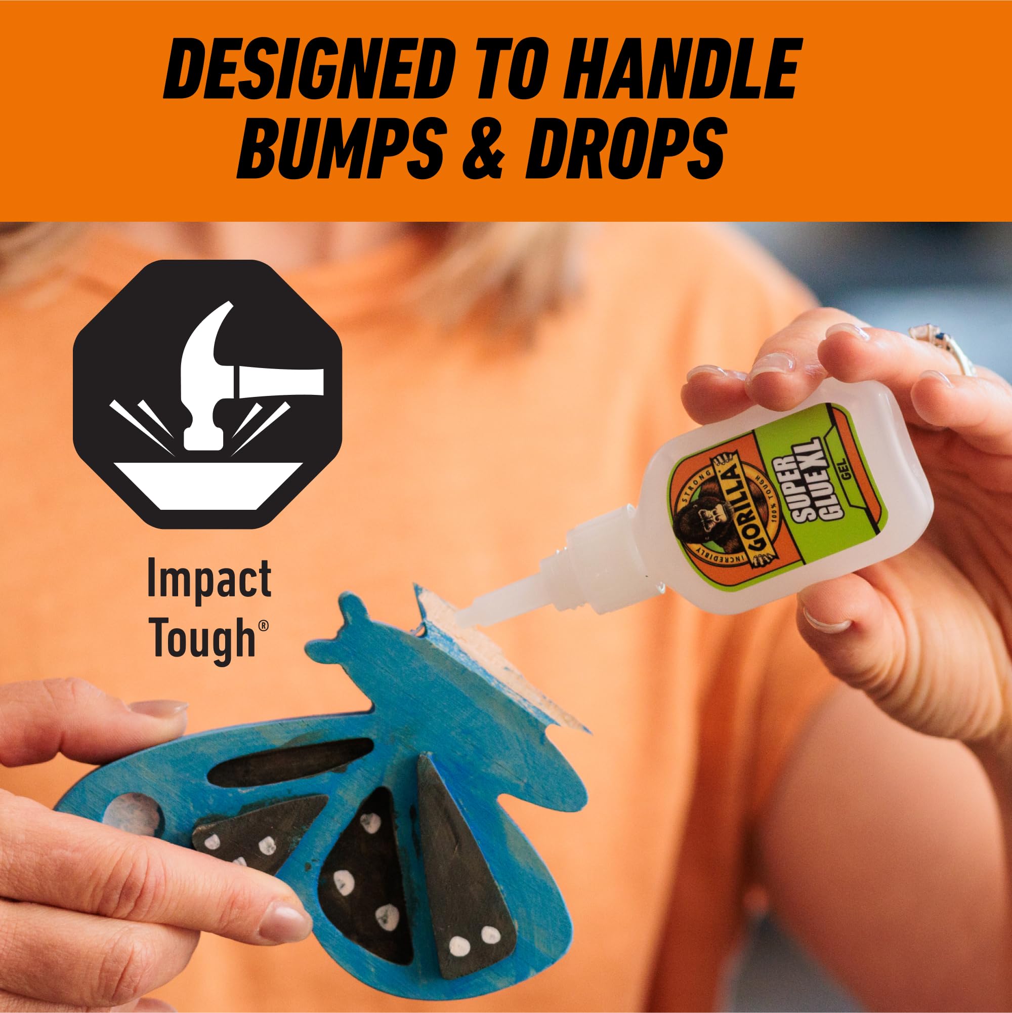 Gorilla Super Glue Gel XL, Clear Glue, 25 Gram (Pack of 1) - All Purpose and Fast Setting for Projects and Repairs