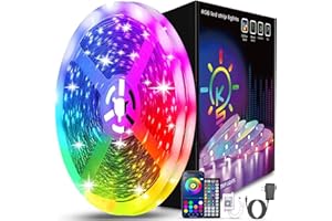 Keepsmile 50ft Led Strip Lights Smart Sync Music Led Lights for Bedroom Home Decoration, APP Control