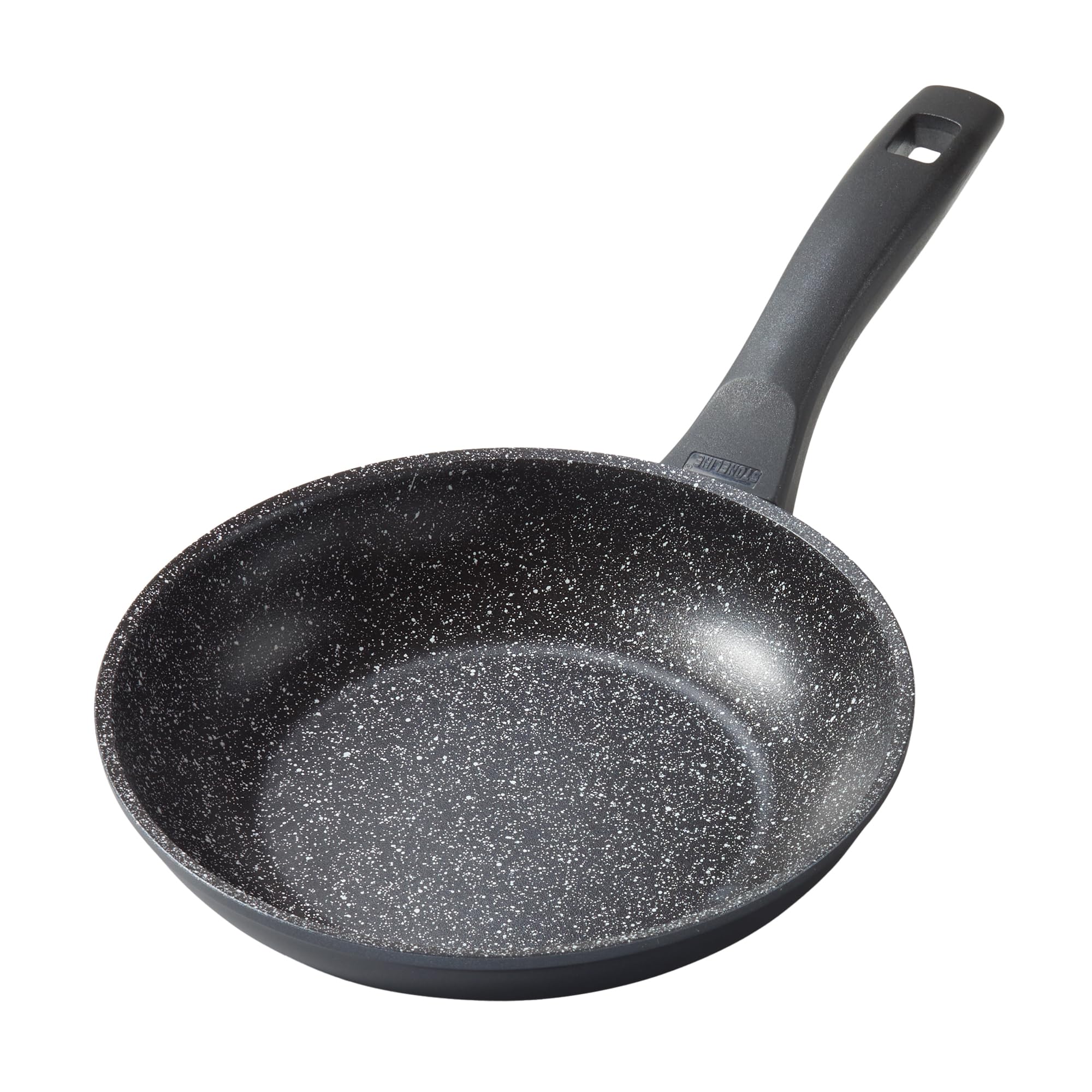 STONELINE Made in Germany Frying Pan 20 cm, Non-Stick Coated Pan with Real Stone Particles, All Hobs Including Induction, Grease or Oil Free Frying