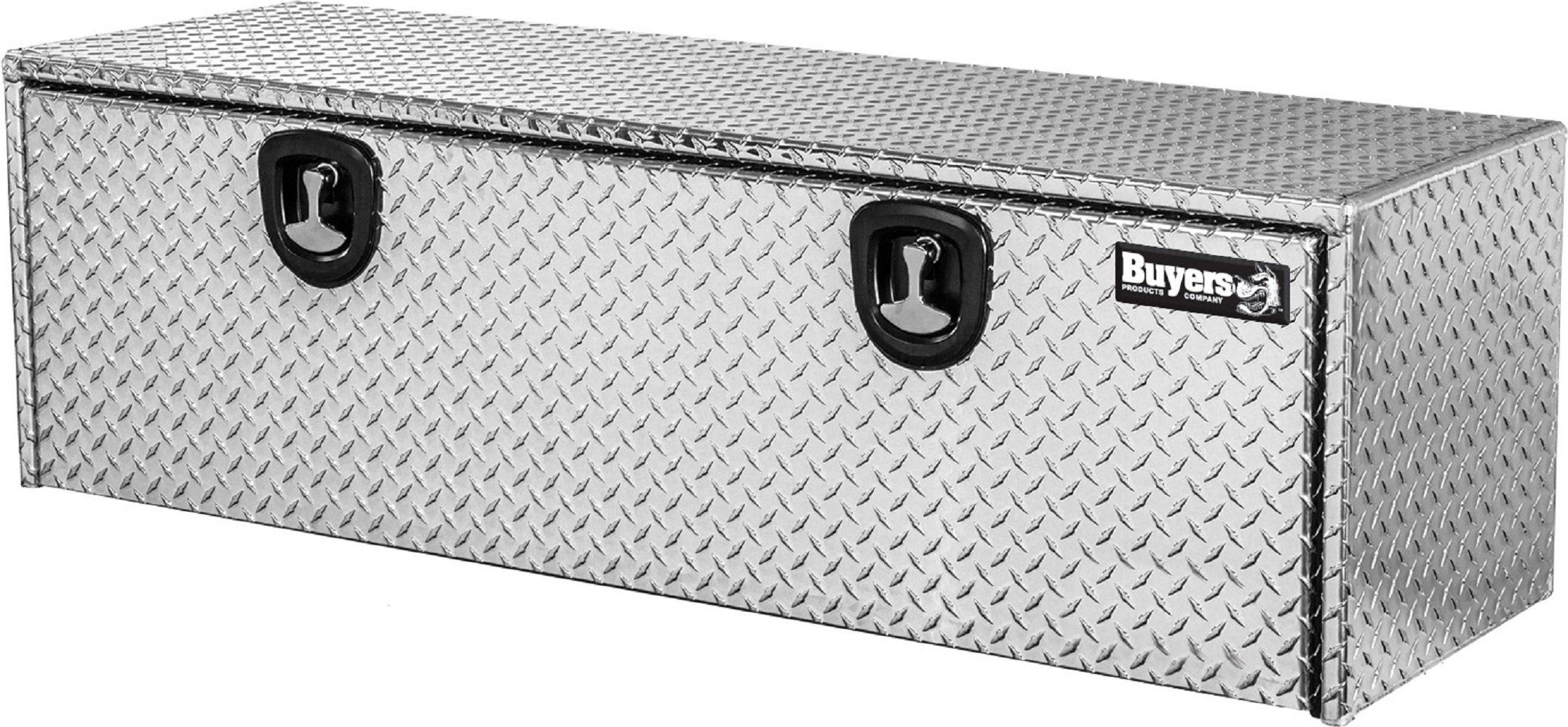 Buyers Products Diamond Tread Aluminum Underbody Truck Box w/ T-Handle Latch (18x18x48 Inch)