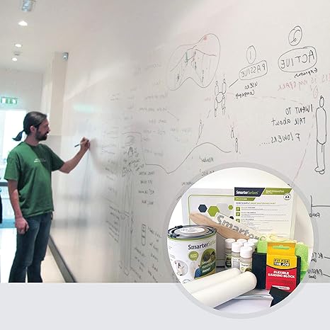 Smart Whiteboard Paint 65ft² White 