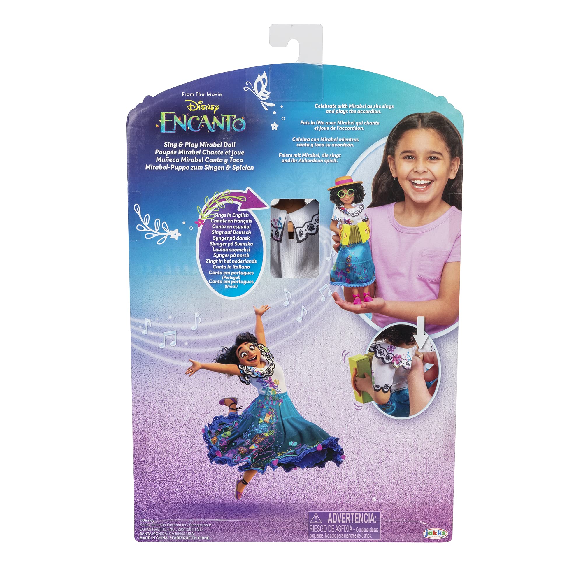 Disney Encanto Mirabel Doll Sing & Play, Sings Music and Plays The Accordion