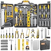 MasterSpec 79-Piece Hand Tool Set Household Comprehensive Kit Auto Repair Tool Set Multi-functional Tool Kits for Homeowner G