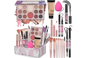 KAVCENT Makeup Kit for Teens Women Full Kit Makeup Sets for Women Foundation Eyeshadow Makeup Gift Set for Teen Girls Christmas Makeup kits for Teenagers 10-12