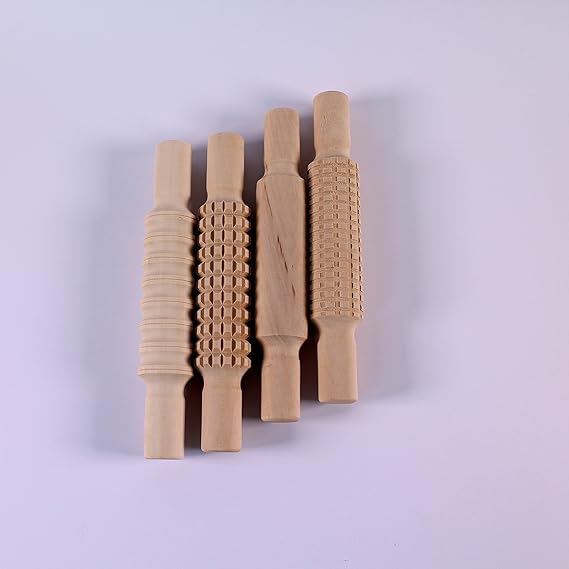 textured rolling pins for modelling