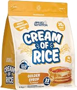 Applied Nutrition Cream of Rice 1kg Golden Syrup Vegan Carbs Low Fat Low Sugar