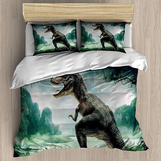 dinosaur single duvet set