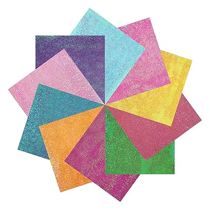 Amazoncom 1pack50pcs Easy Origami Iridescent Paper For