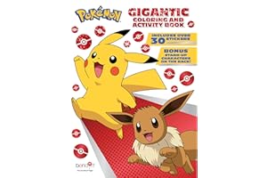 Pokémon 192-Page Coloring Book for Kids – Large Coloring Book for Boys & Girls Ages 3-10, Official Book Featuring Pikachu and