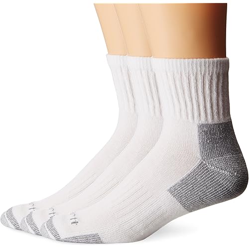 Carhartt Men's 3 Pack Work Quarter Socks
