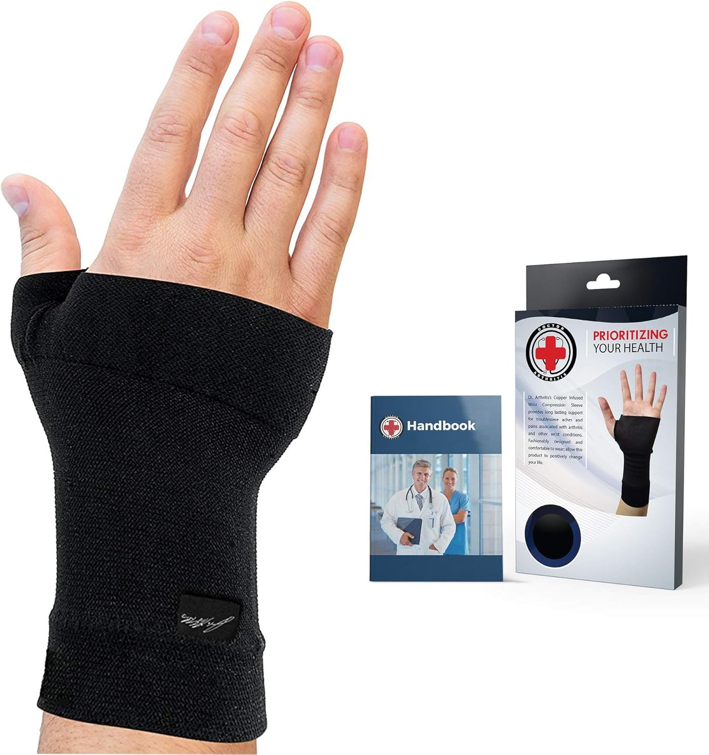 Doctor Developed Copper Infused Wrist Sleeve/Wrist Support/Wrist Brace
