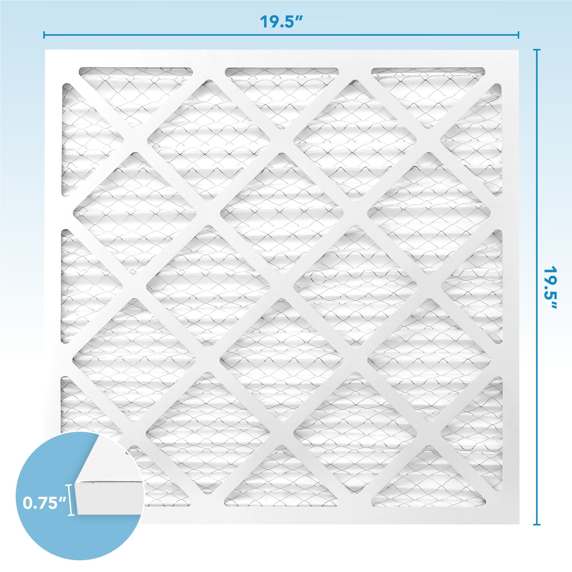 20x20x1 MERV 8 Pleated Air Filters Premium Furnace, Air Conditioner