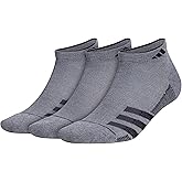 adidas mens Superlite Low Cut Ankle Socks (3 Pairs) Striped Lightweight