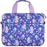 Foxstory Kids Tablet Bag for Girls, Kids Tablet Carrying Case for Fire HD 10, HD 8, Fire 7 Sleeve Bag Kid Kindle Bag, iPad Bag for Kid, Mermaid Purple